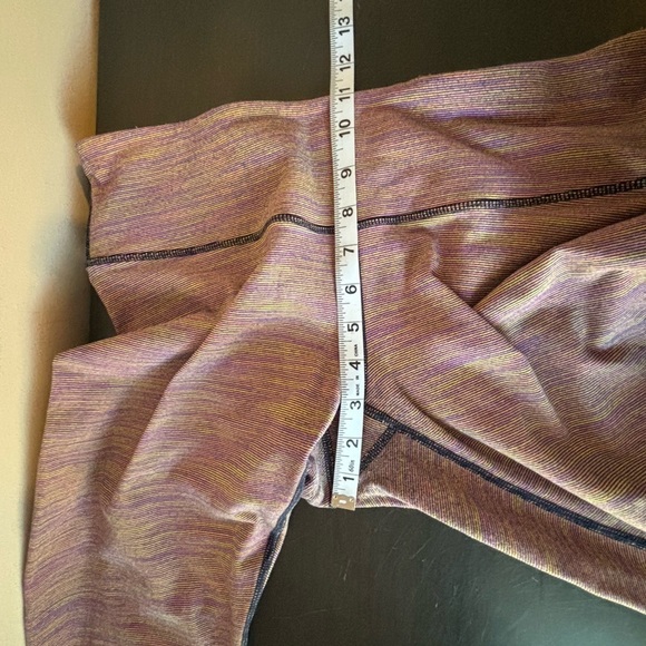 Lululemon Wunder Under High-Rise 21" Edged Stripe Jacquard Blueprint Royal Ruby - Picture 12 of 14